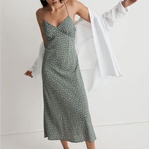 Madewell Layton midi slip dress in bitsie bouquet